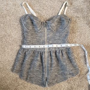 Wilfred wool bustier peplum top